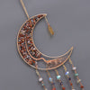 Sunset Glow Moon Shape Dream Catcher with Sun Catcher