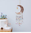 Sunset Glow Moon Shape Dream Catcher with Sun Catcher
