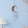 Sunset Glow Moon Shape Dream Catcher with Sun Catcher