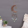 Sunset Glow Moon Shape Dream Catcher with Sun Catcher