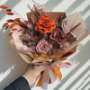 Anthurium Style Preserved Flower Bouquet - Brown