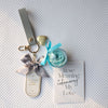 Preserved Blue Rose Keychain Gift Set