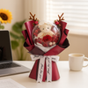 Bear Love Transparent Bubble Balloon Preserved Rose Bouquet