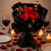 Scarlet Noir Preserved Roses Bouquet