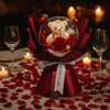 Bear Love Transparent Bubble Balloon Preserved Rose Bouquet