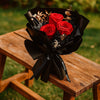 Scarlet Noir Preserved Roses Bouquet