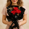 Scarlet Noir Preserved Roses Bouquet