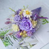 Ice-Cream Preserved Rose Bouquet - Purple