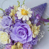 Ice-Cream Preserved Rose Bouquet - Purple