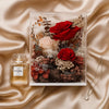 Crimson Blush Preserved Roses Arrangement Box