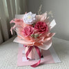 Just You Preserved Roses Bouquet - Pink Romantic