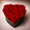 Crimson Heart Rose Box - Forever Roses Box