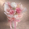 preserved roses gift bouquet pink,  long lasting roses，preserved roses gift for Mother’s Day, 