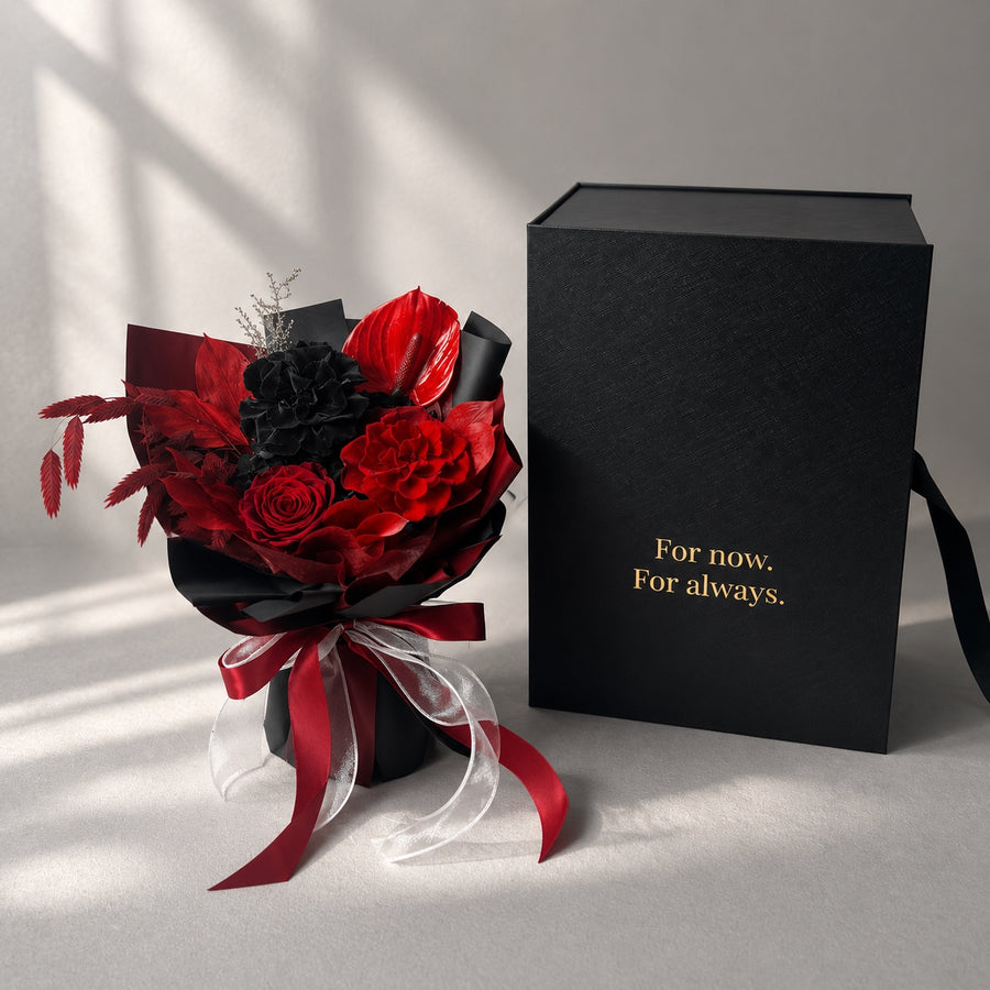 The Anthurium Bloom - Eternal Rose Bouquet