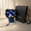 Preserved royal blue rose bouquet with luxury gift box