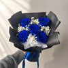 signature 5 blue preserved rose bouquet australia