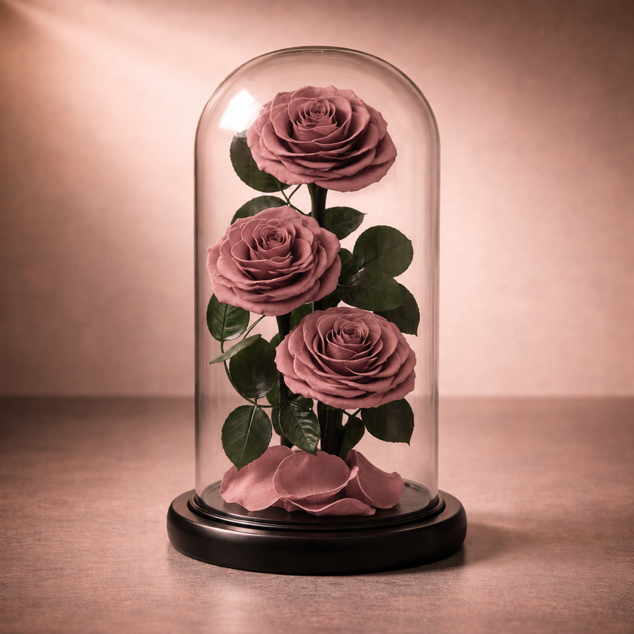 Signature Tower Dome - Eternal Rose Glass Dome